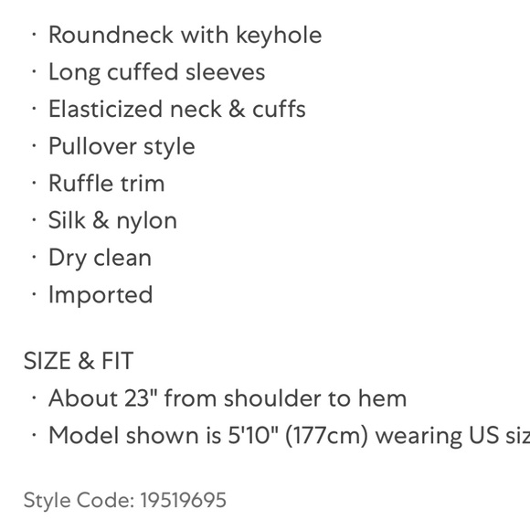 Ramy Brook Floral Silk Blend Blouse - Size S - Picture 5 of 8